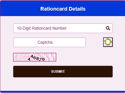 Kerala Ration card Number Search