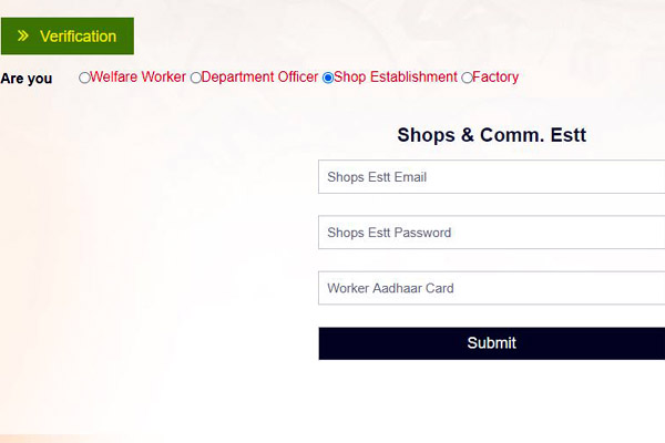 Labour Department Haryana Online Registration of shop establishment
