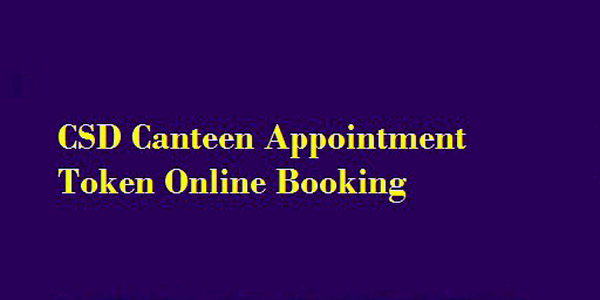 CSD Canteen Online booking