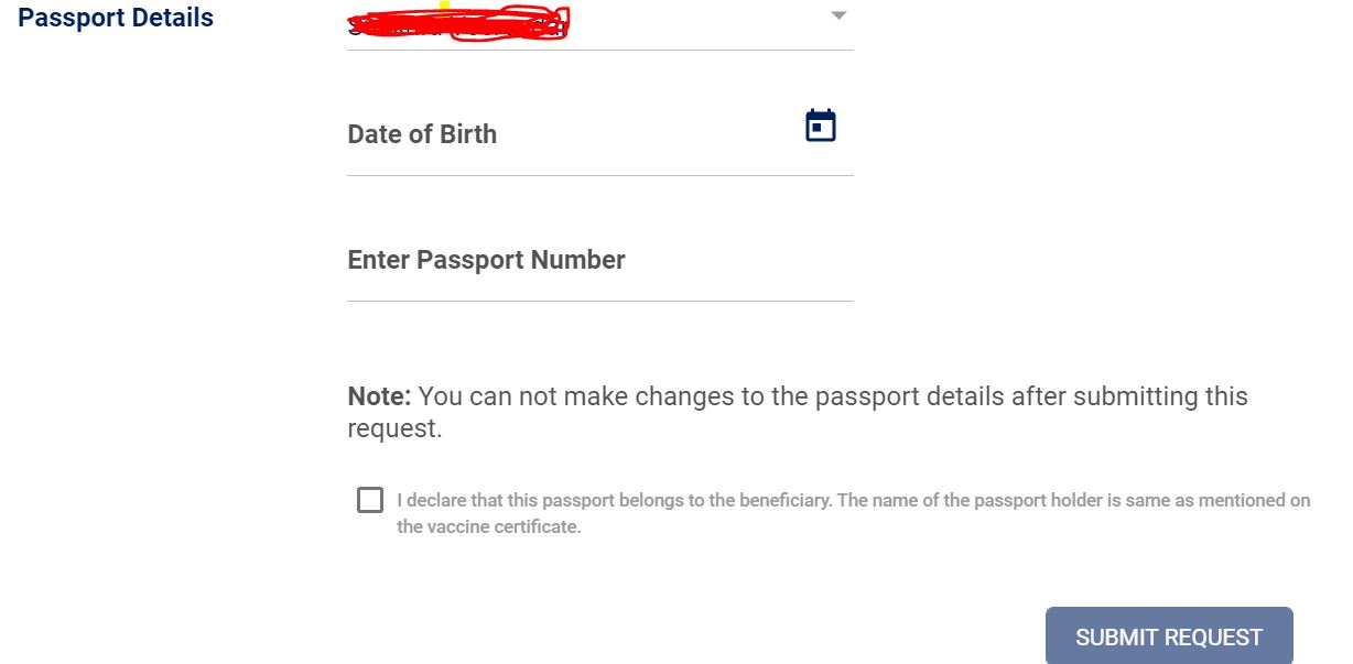 link passport with Vaccine Certificate