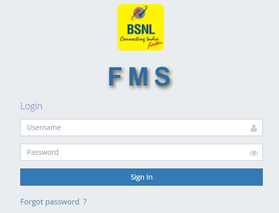 FMS BSNL Login