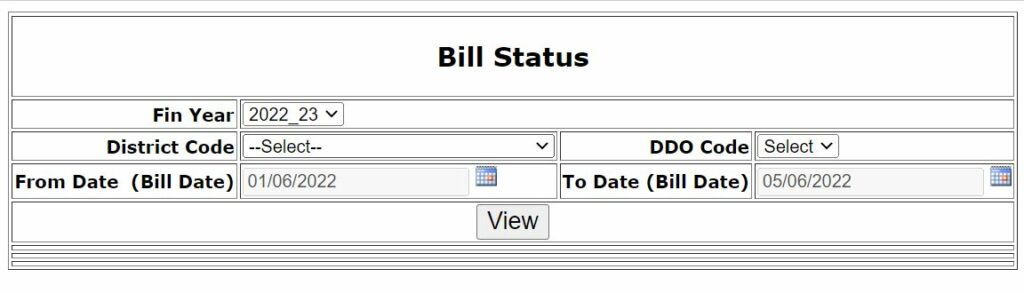 CG EKosh Bill Status