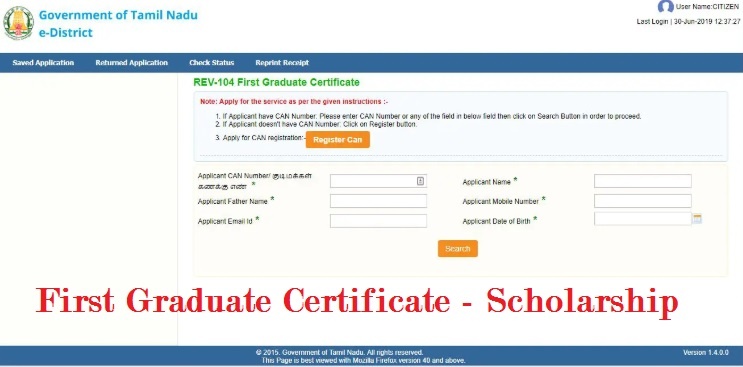 First Graduate Certificate Eligibility