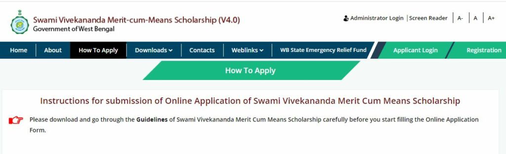 SVMCM Scholarship Online Application