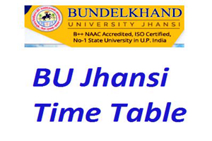 BU Jhansi exam timetable