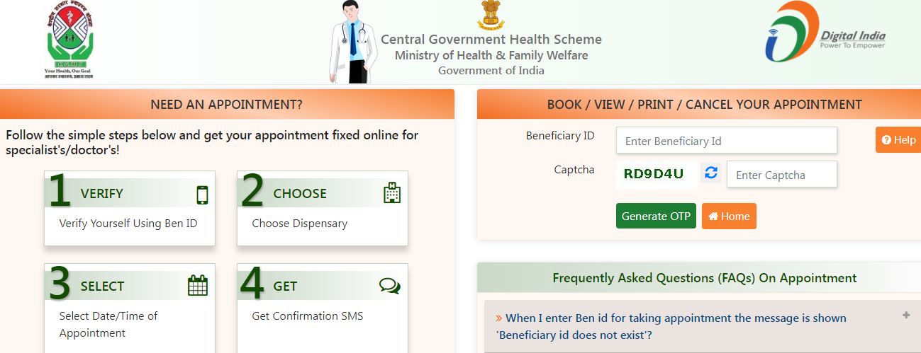 doctor visit charges in cghs