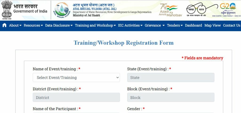 How to apply online for Atal Bhujal Yojana