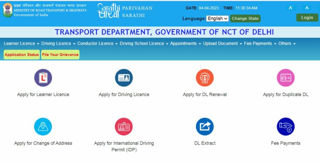 How to apply online for the renewal of driving license in Delhi