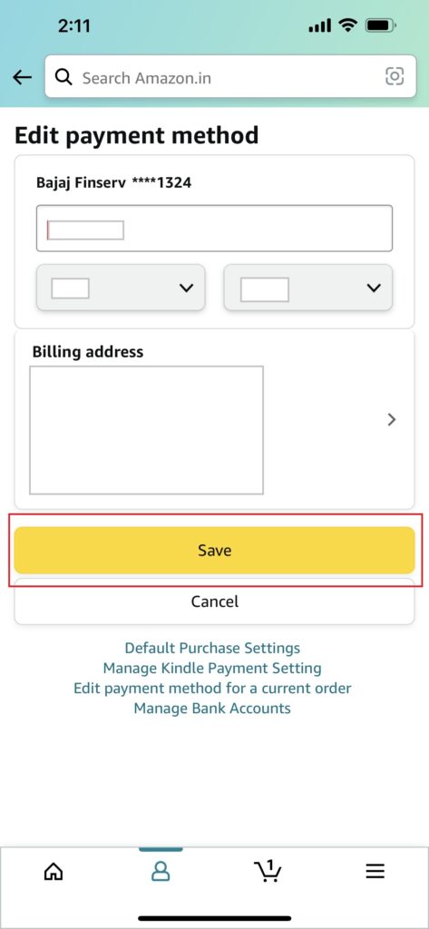 How to Change Billing Address in Amazon Desktop
