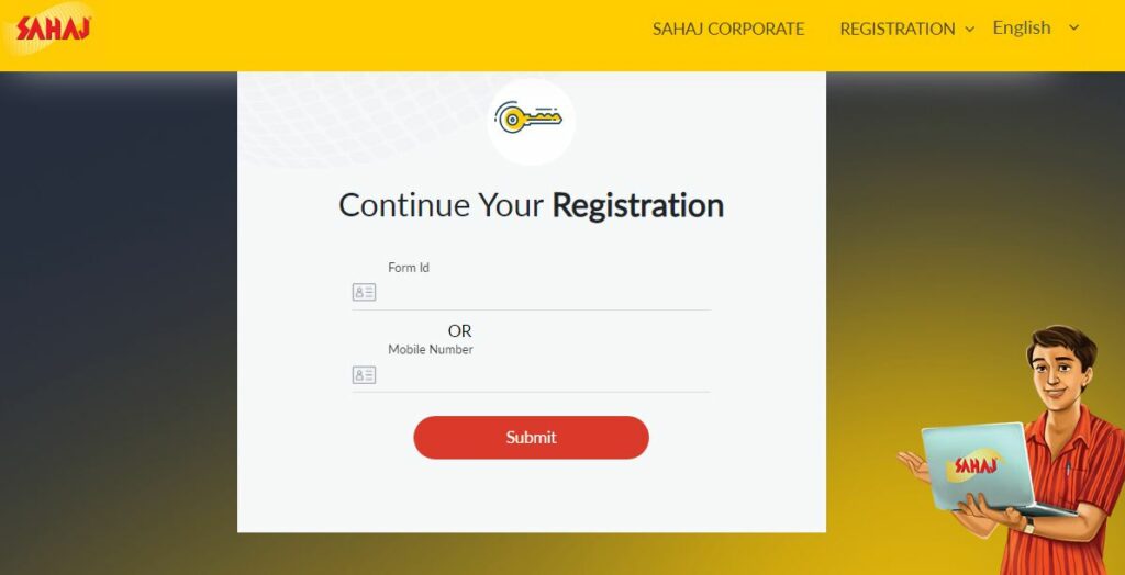 Sahaj Mitr Continue Registration